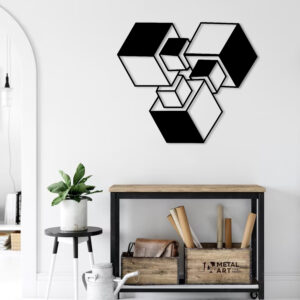 Geometrical 3D Metal Wall Art